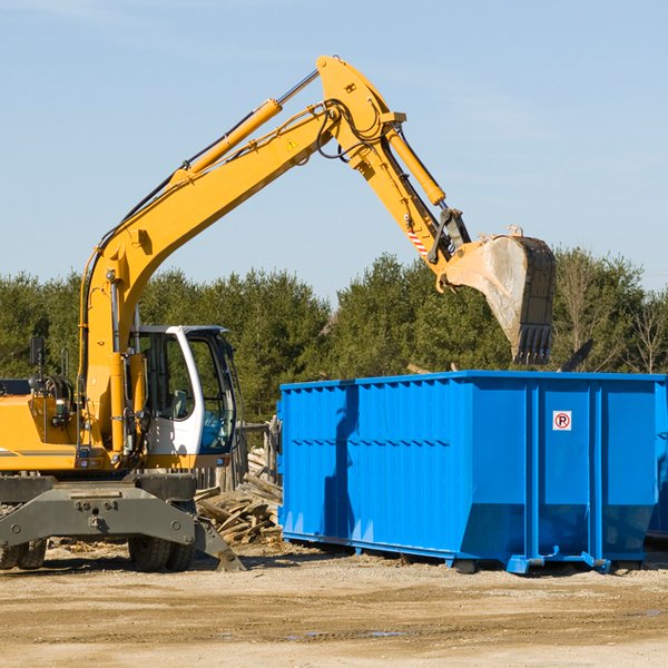 can i request a rental extension for a residential dumpster in East Brady